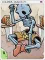 Soldier Skeleton Card
