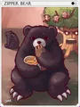 Zipper Bear Card