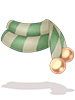C. Green Snowflake Scarf