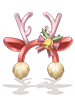 C. Red Reindeer Muffler