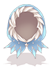 C. Blue Snowflake Hood