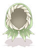 C. Green Snowflake Hood